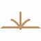 Ekena Millwork Redmond Timber Gable Bracket, Western Red Cedar, 108"W x 45"H x 5 1/2"D x 5 1/2"F, 10/12 Pitch GBW108X45X0606RED00SWR - alternate 1
